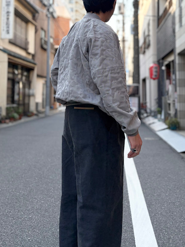 【 m's braque 】QUILTED MESH REVERSIBLE MA-1 / Grey Mesh