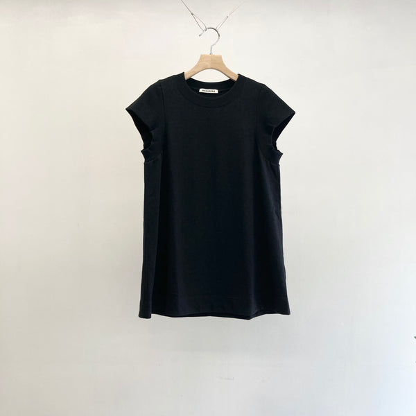 【 HOMMENA 】MINI A LINE DRESS / Black