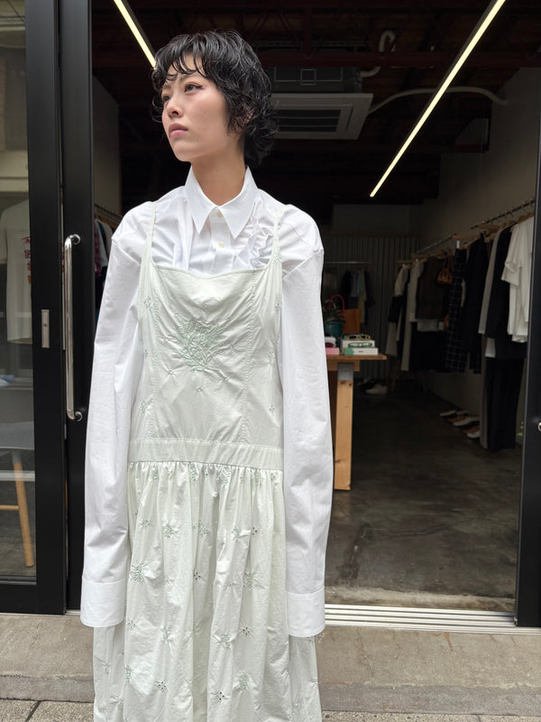 【 RIVER 】EMBROIDERED DRESS / Mint