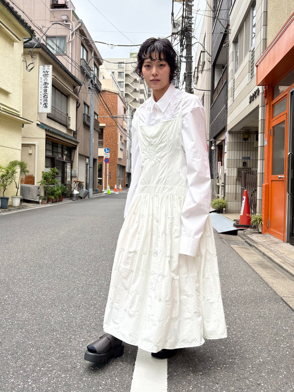 【 RIVER 】EMBROIDERED DRESS / Mint