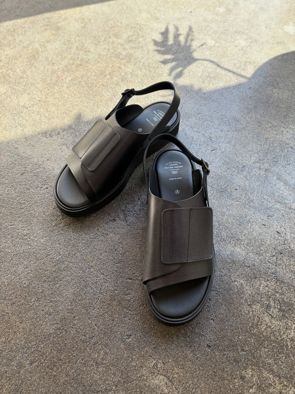 【foot the coacher / フットザコーチャー】VELCRO SANDALS - GLOXI CUT SOLE - / Black