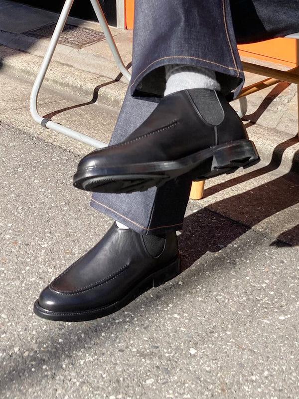 foot the coacher ブラック モカシン新品 foot the coacher / フットザコーチャー】THE MOCCASINS