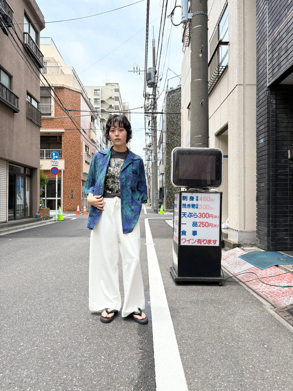 【m's braque】ALOHA SHIRT / Blue×Green