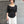 【 RIVER 】EMBROIDERED LAYERED TOP / Black