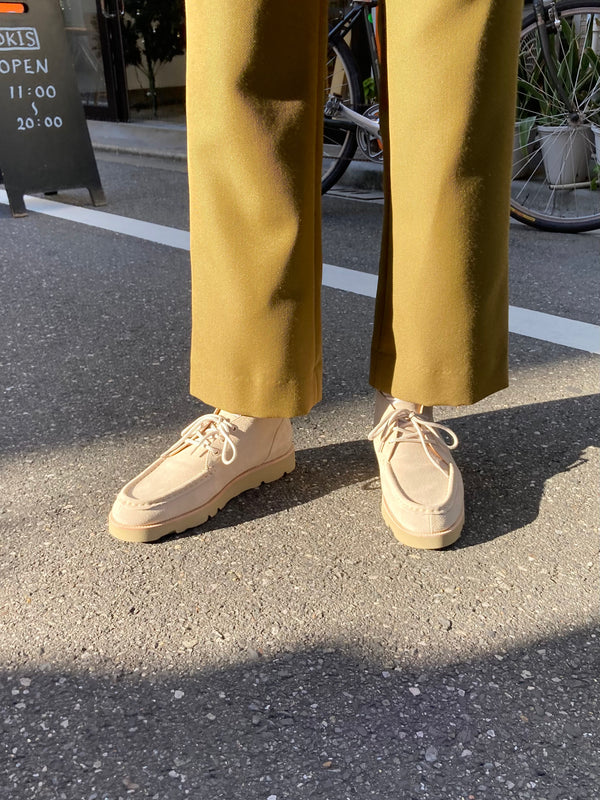 marbot スエードモカシンブーツ Marbot】MOCCASIN BOOTS / Sandbeige – TOKIS