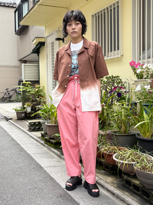 【 mii 】DIP DYED SHIRT - SUBHA - / Chocolate