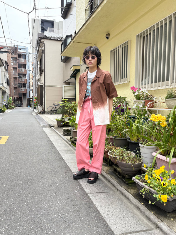 【 mii 】DIP DYED SHIRT - SUBHA - / Chocolate