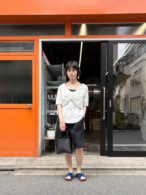 【 RIVER 】EMBROIDERED LAYERED TOP / Mint