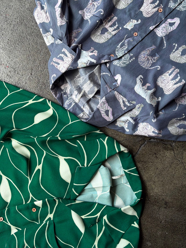 【m's braque】ALOHA SHIRT / Green