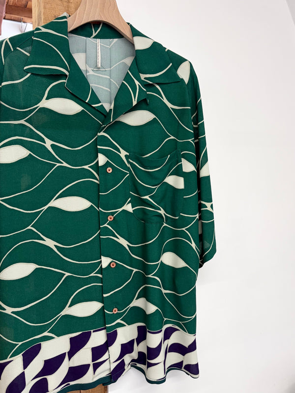 【m's braque】ALOHA SHIRT / Green