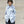 【 HOMMENA 】NO COLLAR HALF SLEEVES SHIRT / Blue Stripe