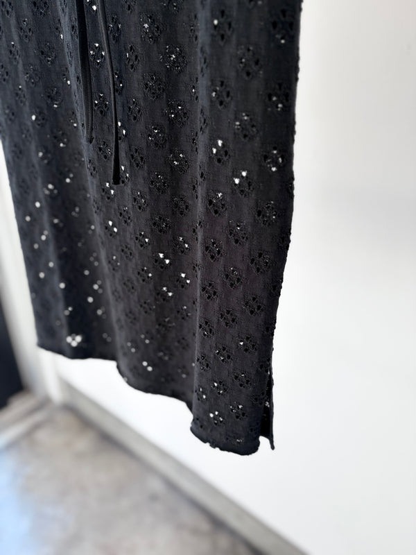 【 RhodolirioN 】PENCIL SKIRT - CUT WORK - / Black