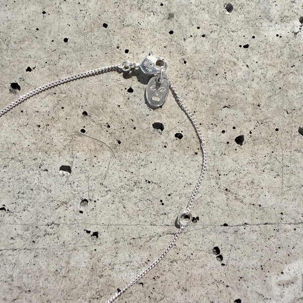 【END CUSTOM JEWELLERS】BONE SHAPED " LA " NACKLACE / Silver