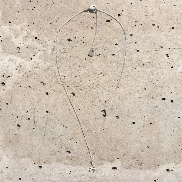 【END CUSTOM JEWELLERS】BONE SHAPED " LA " NACKLACE / Silver
