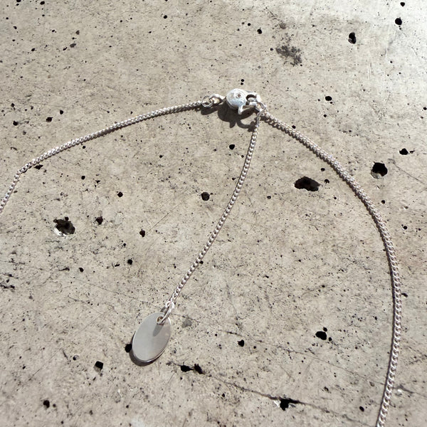 【END CUSTOM JEWELLERS】BONE SHAPED " LA " NACKLACE / Silver