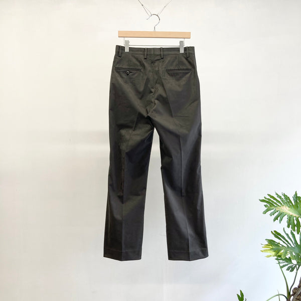 【m's braque】FLARE PANTS / Charcoal - Suede -
