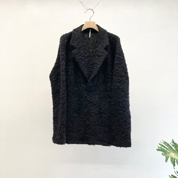 【m's braque】OVER SIZED PULLOVER / Black