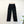 【ES : S】SUPER WIDE CINCH BACK JEANS / Black Rigid