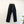 【ES : S】SUPER WIDE CINCH BACK JEANS / Black Rigid
