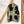 【m's braque】LONG SLEEVE ALOHA SHIRT / Khaki × Black Geometric Pattern