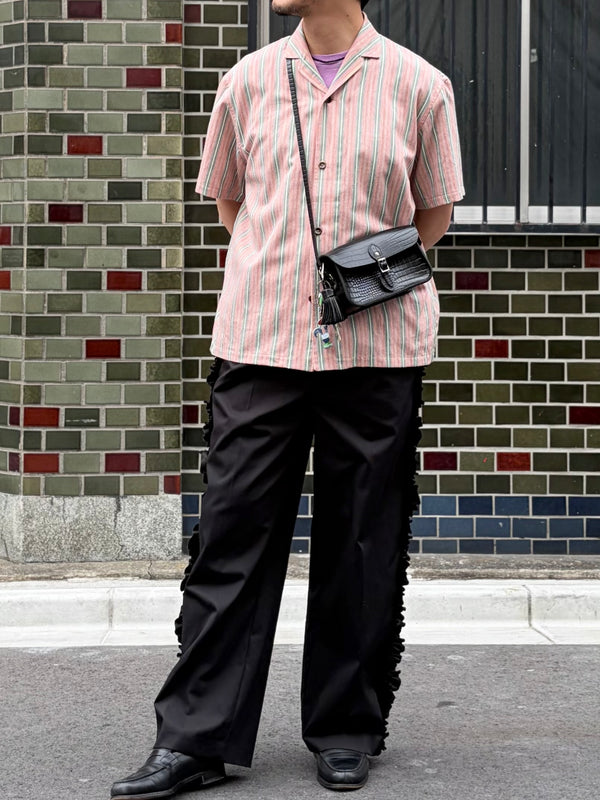 【 CAMBRIDGE SATCHEL 】THE MINI - ONE BUCKLE - / Black (Croc-Embossed)