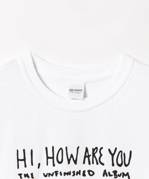 【 GRAPHIC WEAR & GOODS 】DANIEL JOHNSTON S/S PRINT TEE " HI HOW ARE YOU " / White