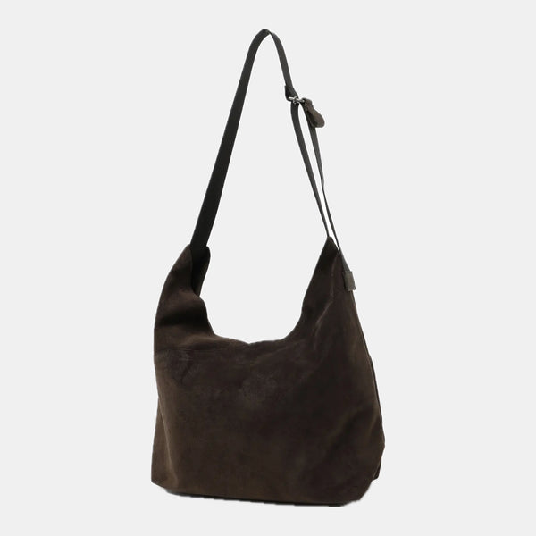 【hobo】AZUMA SHOULDER BAG M -PIG SUEDE- / Choco