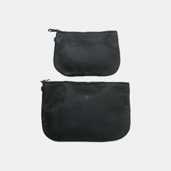 【hobo】UTILITY CASE M  -COW LEATHER- / Black