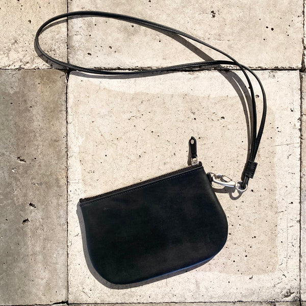 【hobo】STRAP KEY RING SHORT  -COW LEATHER- / Black