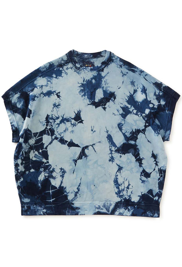 【 BLUE BLUE JAPAN 】エイトロックスムース インディゴシボリ フレンチTシャツ / Indigo