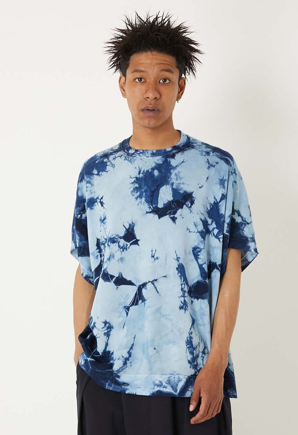 【 BLUE BLUE JAPAN 】エイトロックスムース インディゴシボリ フレンチTシャツ / Indigo