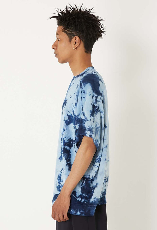 【 BLUE BLUE JAPAN 】エイトロックスムース インディゴシボリ フレンチTシャツ / Indigo