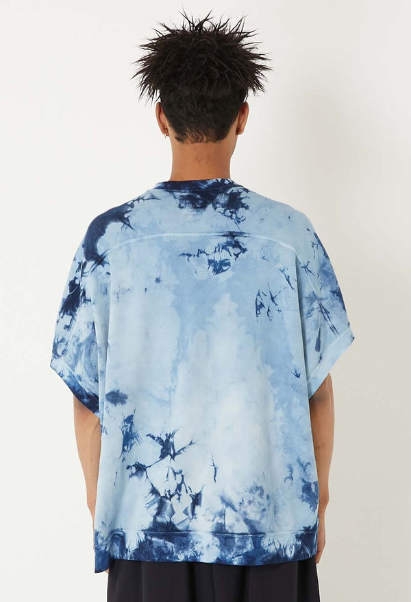 【 BLUE BLUE JAPAN 】エイトロックスムース インディゴシボリ フレンチTシャツ / Indigo
