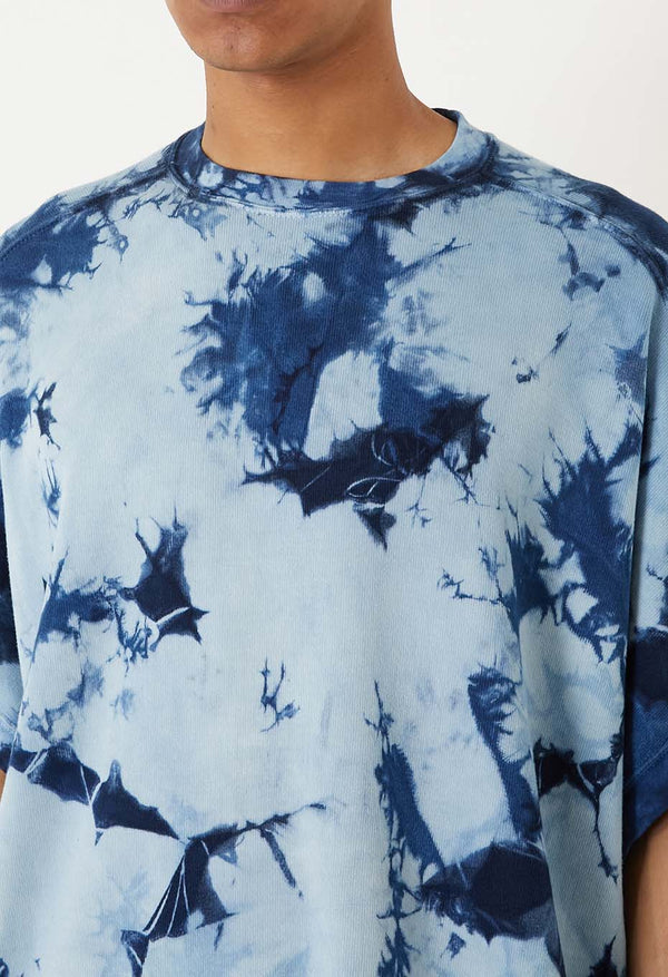 【 BLUE BLUE JAPAN 】エイトロックスムース インディゴシボリ フレンチTシャツ / Indigo