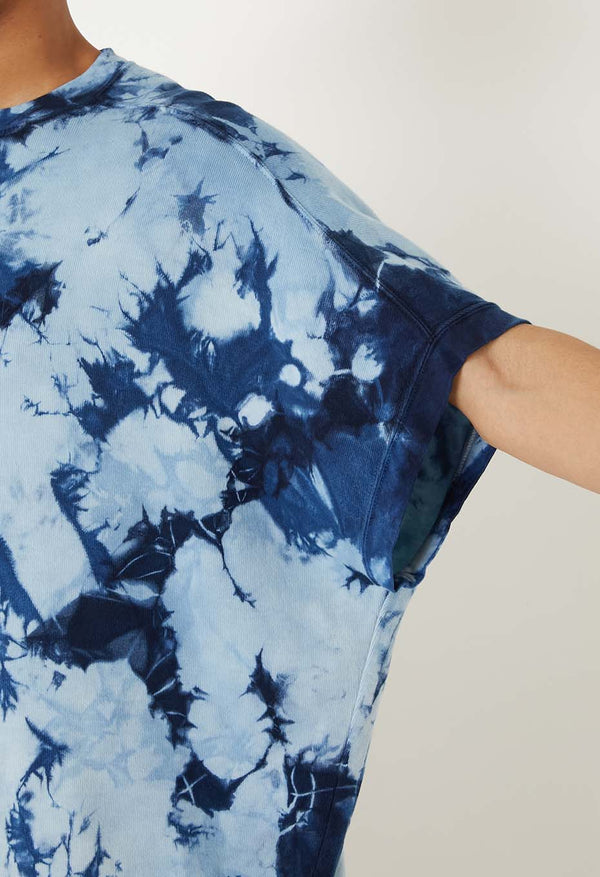 【 BLUE BLUE JAPAN 】エイトロックスムース インディゴシボリ フレンチTシャツ / Indigo