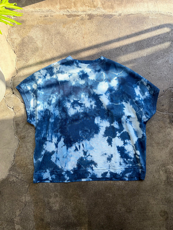 【 BLUE BLUE JAPAN 】エイトロックスムース インディゴシボリ フレンチTシャツ / Indigo