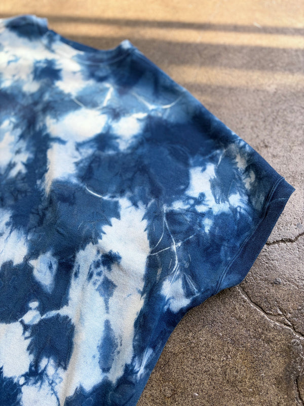 【 BLUE BLUE JAPAN 】エイトロックスムース インディゴシボリ フレンチTシャツ / Indigo