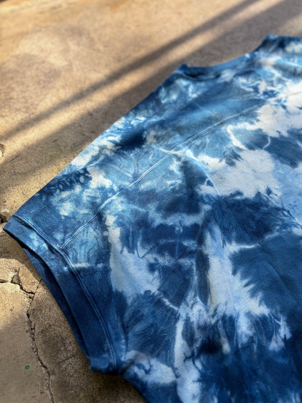 【 BLUE BLUE JAPAN 】エイトロックスムース インディゴシボリ フレンチTシャツ / Indigo