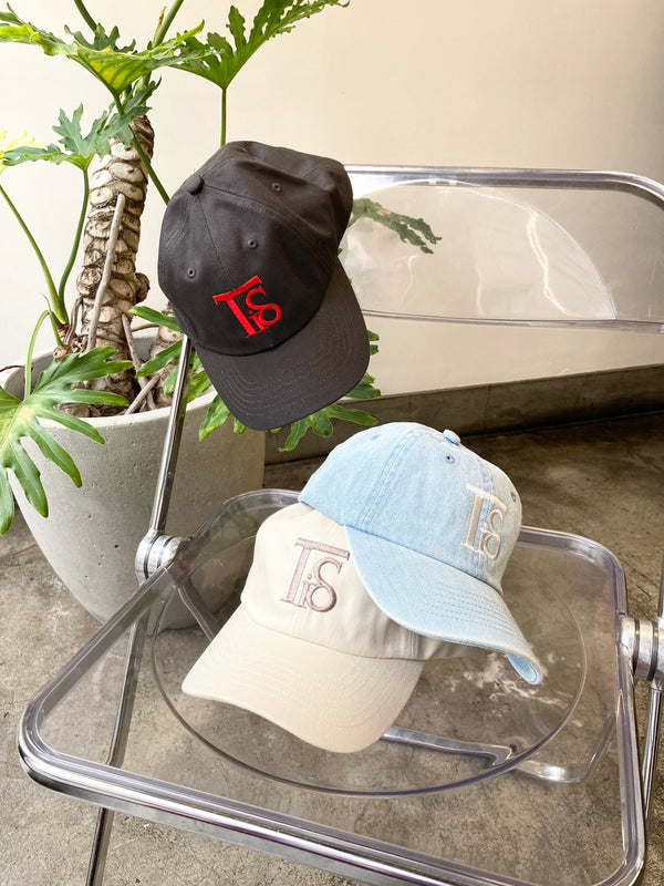 【TOKIS】EMBROIDERY LOGO CAP / Smoky Black