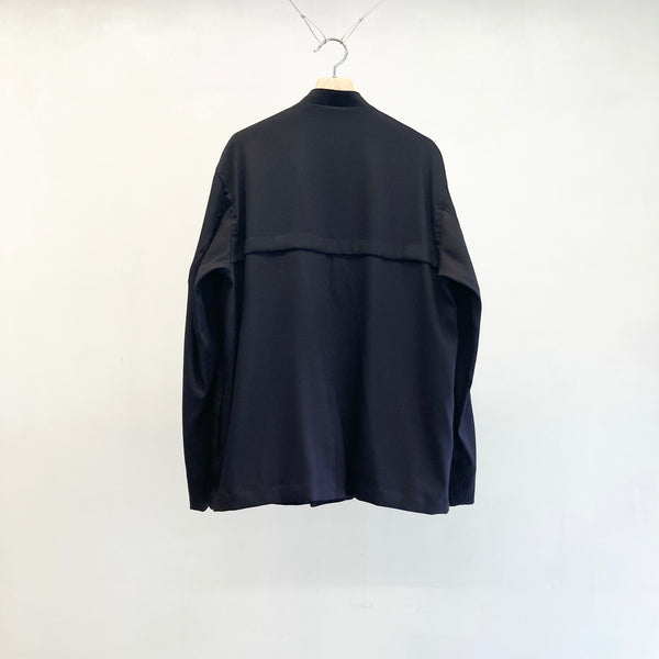 【 BLUE BLUE JAPAN 】ストレッチドライツイル クルージャケット / Dark Navy