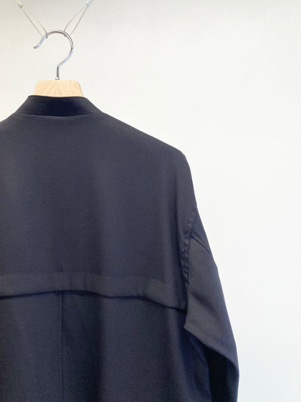 【 BLUE BLUE JAPAN 】ストレッチドライツイル クルージャケット / Dark Navy
