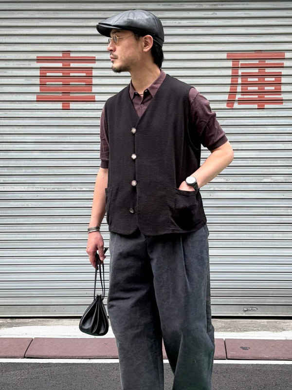 【 m's braque 】S4B VEST / Black