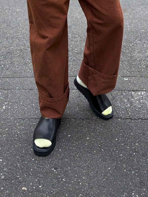 【foot the coacher / フットザコーチャー】VAMP SANDALS / Black