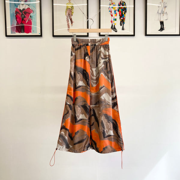 【 KOOKABURRA 】DRAWSTRING SKIRT / Orange