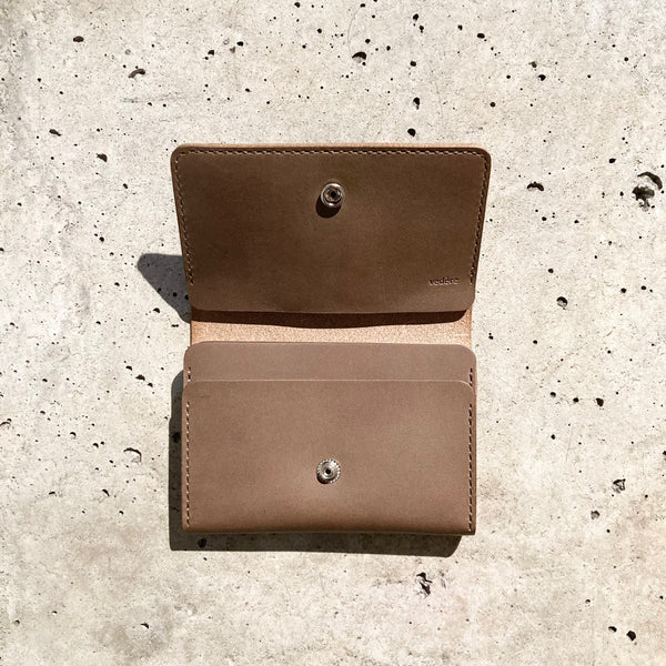 【 vedere 】POCKET WALLET / Khaki Brown