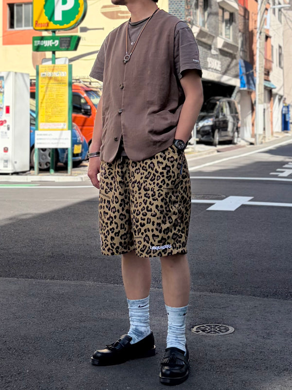 【 Liberaiders 】NYLON HALF SHORTS / Leopard