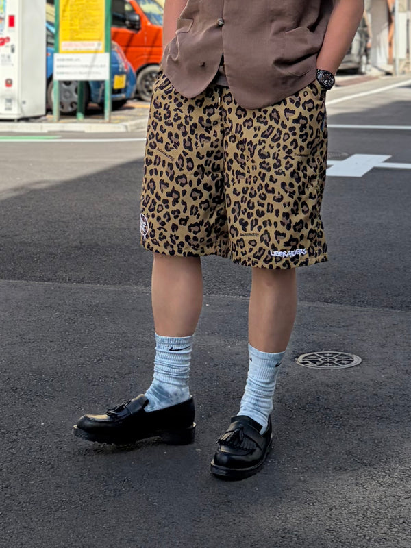 【 Liberaiders 】NYLON HALF SHORTS / Leopard