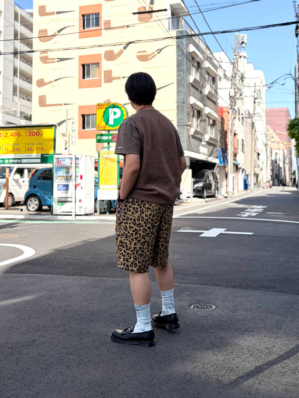 【 Liberaiders 】NYLON HALF SHORTS / Leopard