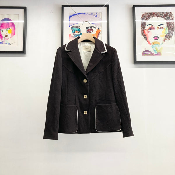【 BALIA / バーリア 】SHAPED SHORT JACKET / Black