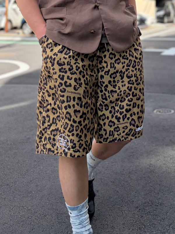 【 Liberaiders 】NYLON HALF SHORTS / Leopard
